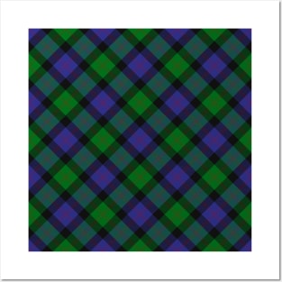 Clan Blair Tartan Rotated Posters and Art